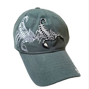 Blue Ocean Scorpion Embroidered Cap
